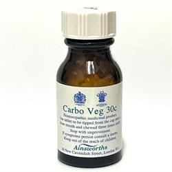 Ainsworths | Carbo Veg 30C Single Counter Remedy 120 tabs | 120 tablet on Sale