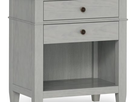 Carlton - Bedside Table - Fog Grey Hot on Sale