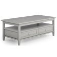 Warm Shaker - Coffee Table - Fog Grey For Sale