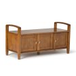 Warm Shaker - Entryway Storage Bench - Light Golden Brown Online