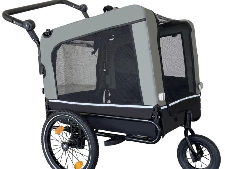 Outdoor Heavy Duty Foldable Utility Pet Stroller Dog Carriers Bicycle Trailer For Cheap