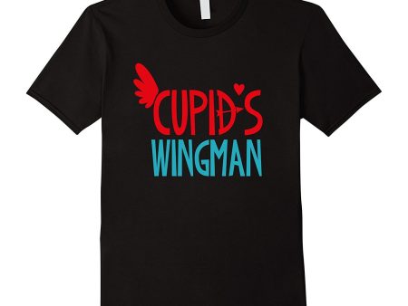 Valentines Day Shirt Cute Kids Funny Love Cupids Wingman Cheap