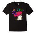 Grumpy Valentine s Day Cat amid raining No candy T-shirt Hot on Sale