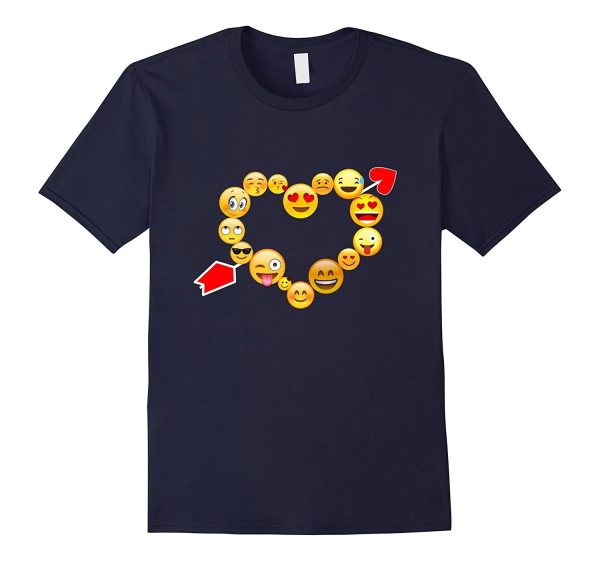 Emoji Heart Valentine s Day Shirt Emoji Love Heart Online Hot Sale