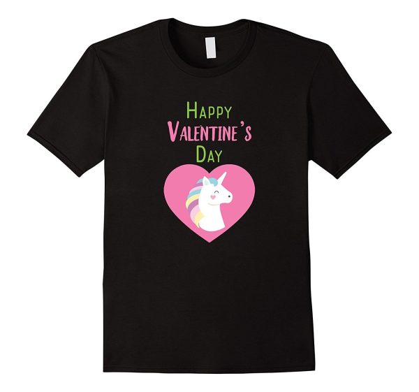 Valentines Day Cute Unicorn T-Shirt for Kids For Discount