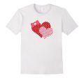 Valentines Day Heart T Shirt A Cute Gift for Women and Girls Sale