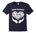 School Counselor Giving Heart T-shirt Supply