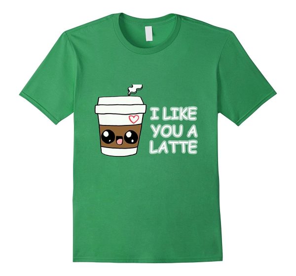 Cute I LIKE YOU A LATTE valentines Shirt for Boys and Girls For Cheap