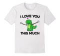 I Love You This Much T-Rex T Shirt Funny Graphic Valentine s For Discount