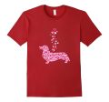 Dachshund Heart T-Shirt Beautiful Artistic Valentine Gift on Sale