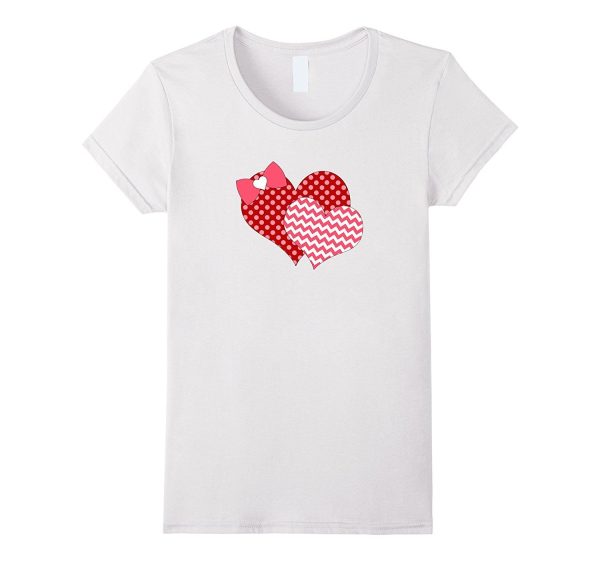 Valentines Day Heart T Shirt A Cute Gift for Women and Girls Sale