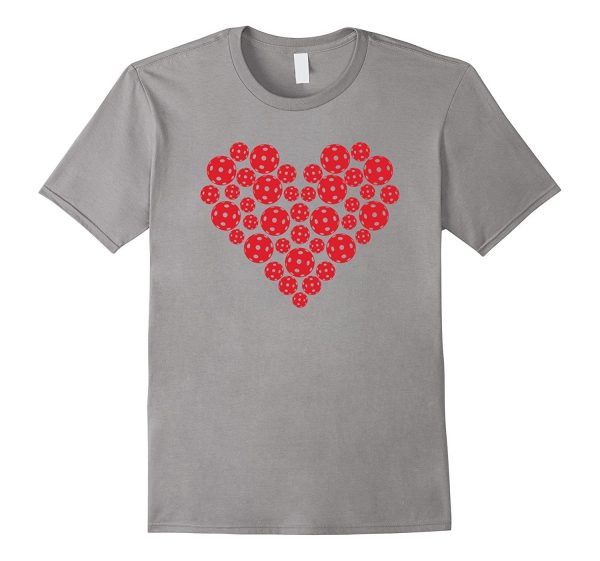 Pickleball - Cute Heart Valentine s Day T-Shirt Fashion