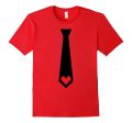 Valentines Day Gift for Men and Boys Tie Pixel Heart T-Shirt on Sale