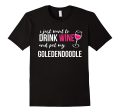 I Just Want to Drink Wine and Pet my Goldendoodle Funny Gift For Sale