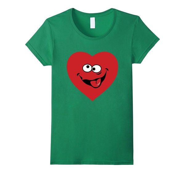 Love Heart Face With Best Emotion Happy Valentine Day T-Shir Fashion