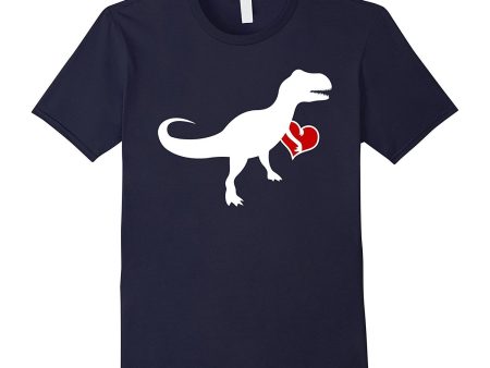 Loveasaurus Dinosaur Heart Valentines Day Tshirt Boys Girls For Discount