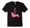 Dachshund Heart T-Shirt Beautiful Artistic Valentine Gift on Sale