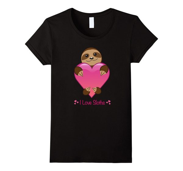 I Love Sloths Tshirt - Perfect Valentines Day Gift T-Shirt For Discount