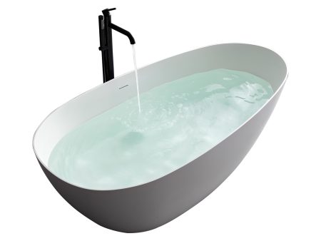 1500mm small size solid surface stone Bathroom freestand bathtub Discount