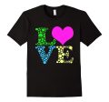 Valentines Day Shirts For Girls LOVE Heart Women Supply