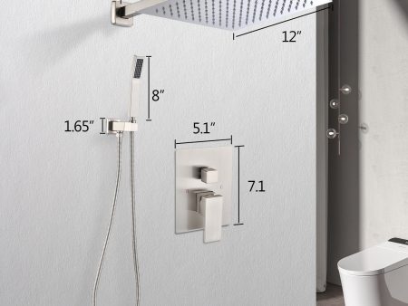 12  Rain Shower Head Systems Wall Mounted Shower On-Site For Discount