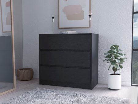 Wyatt Black 3-Drawer Dresser Hot on Sale