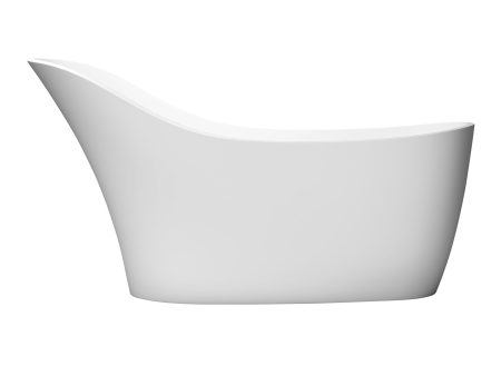 1700mm  Solid Surface Bathtub Matte White Color For Discount