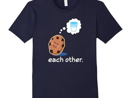 Couples Matching Cookie And Milk Valentine Gift T-shirt For Cheap