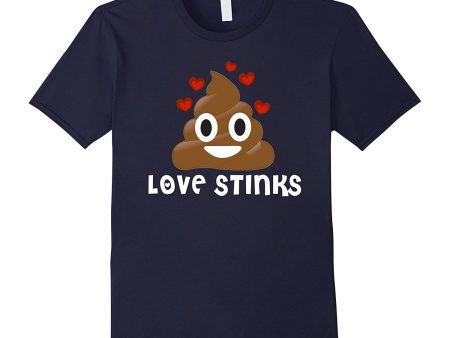 Valentines Day Shirt Kids Women Love Stinks Poop Emoji Funny Hot on Sale