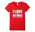 I Love My Wife she lets me go Rock Climbing Funny T-shirt Online now