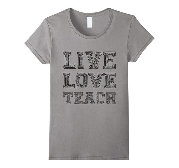 live love teach t shirt for teacher valentine s day shirt on Sale