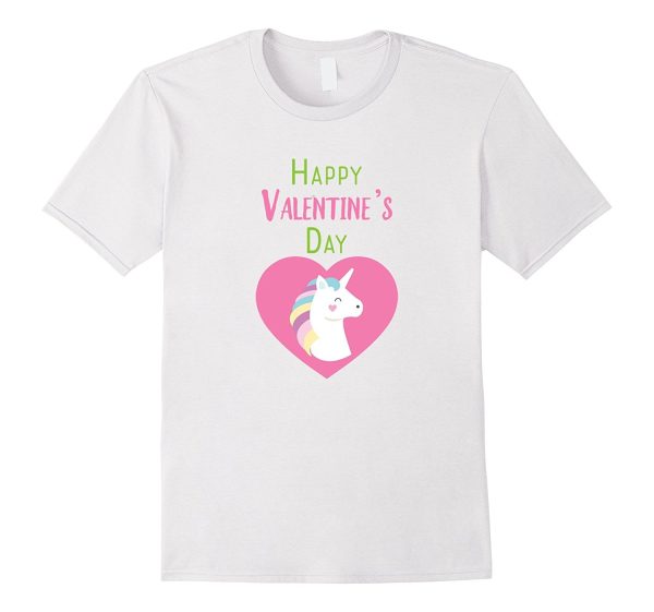 Valentines Day Cute Unicorn T-Shirt for Kids For Discount