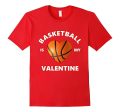 Cute BASKETBALL IS MY VALENTINE Shirt for Boys and Girls Sale