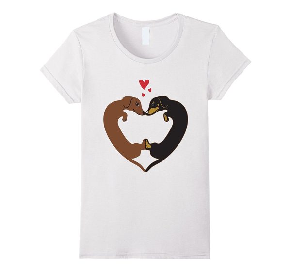 Dachshund Heart Shirt - Valentine s Day Tee Online