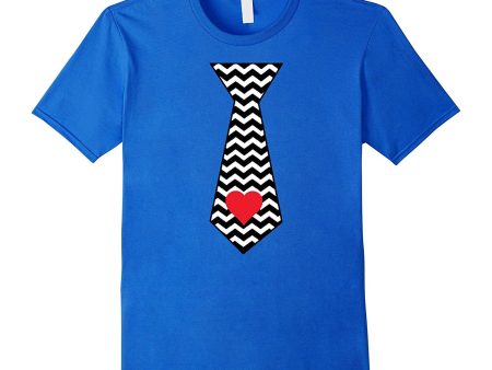 Valentines Day Gift for Men and Boys Tie T-Shirt For Discount