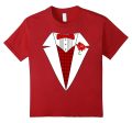 Kids Boys Valentine s Day Tuxedo Funny Hearts Kids Tux T-Shirt Online Hot Sale