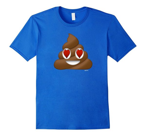 Poop Emoji Poop Face With Heart Eyes Valentines Day Shirt Fashion