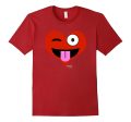 Emoji Red Heart Valentine s Day Shirt Tongue Out Kids Adult Fashion