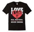 Love Is Like Pi Never Ending Funny Valentine T-Shirt Online Hot Sale