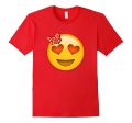 Emoji Shirt Heart Eyes Heart Bow Valentines Day Shirt Kids Supply