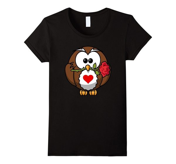 Valentine s Day Owl T Shirt  Love Relationships Couples For Discount