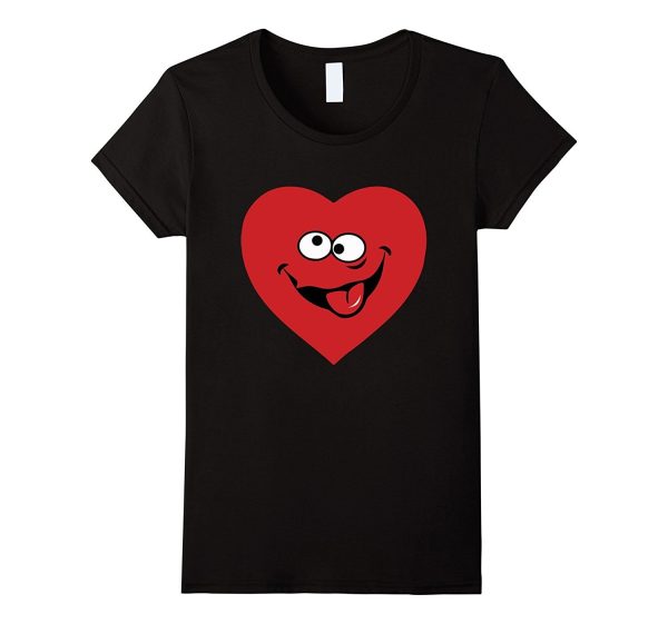 Love Heart Face With Best Emotion Happy Valentine Day T-Shir Fashion