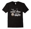 PREMIUM  Drink Wine and Pet My Goats  Funny T-shirt Cheap