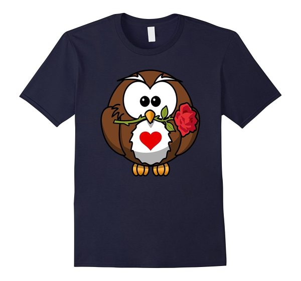 Valentine s Day Owl T Shirt  Love Relationships Couples For Discount