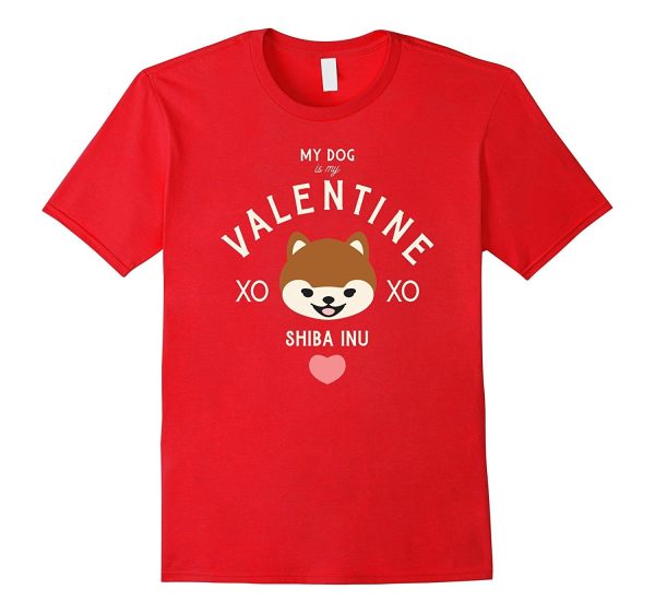 Valentine s Day Shiba Inu Tee Hot on Sale