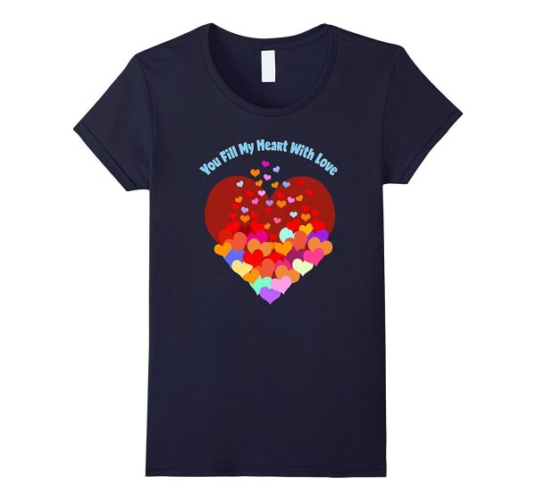 Valentines Day Shirt You Fill My Heart With Love Kids Adults Cheap