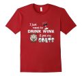 PREMIUM  Drink Wine and Pet My Goats  Funny T-shirt Cheap