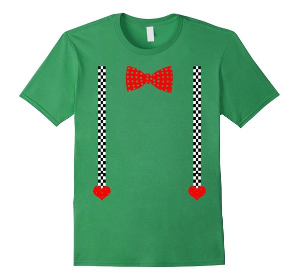 Valentine s Day Bow Tie  Suspenders and Hearts Shirt For Discount