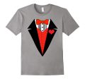 Valentine s Day Shirt For Boys Hearts Tuxedo Bow Tie Tee Supply