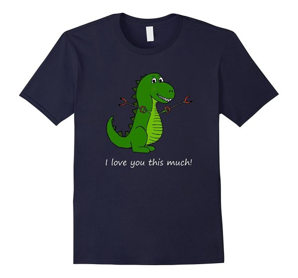 T-Rex I love you this much! Valentine s Day Dinosaur Shirt Online Hot Sale